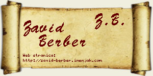 Zavid Berber vizit kartica